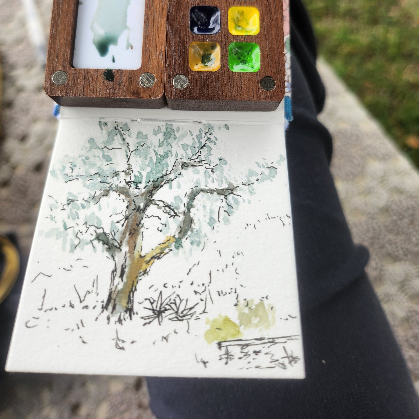 (Tobio Inspo) PocketArtist™ Watercolor Set – 8 Colors for Art & Travel