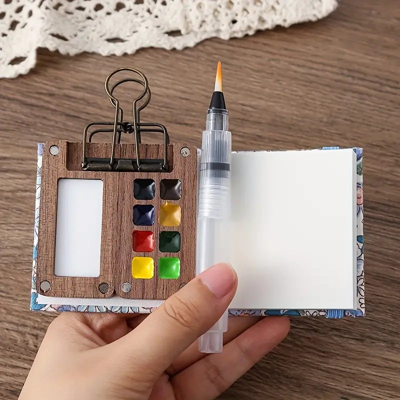 PocketArtist™ Watercolor Set – 8 Colors for Travel & Art