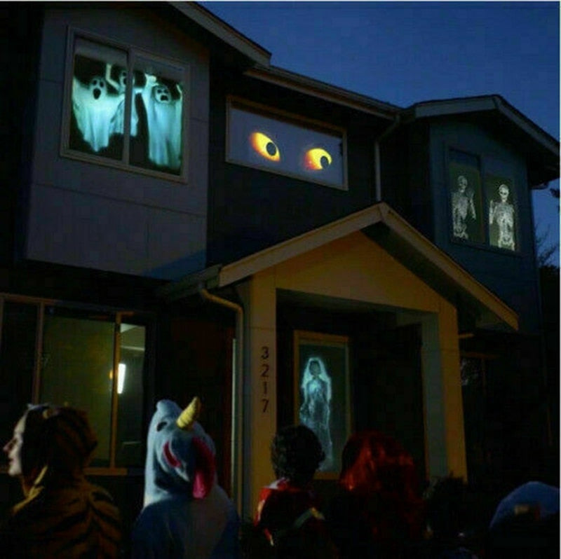 Christmas Halloween Laser Projector 12 Movies Disco Light Mini Window Home Theater Projector Indoor Outdoor Wonderland Projector