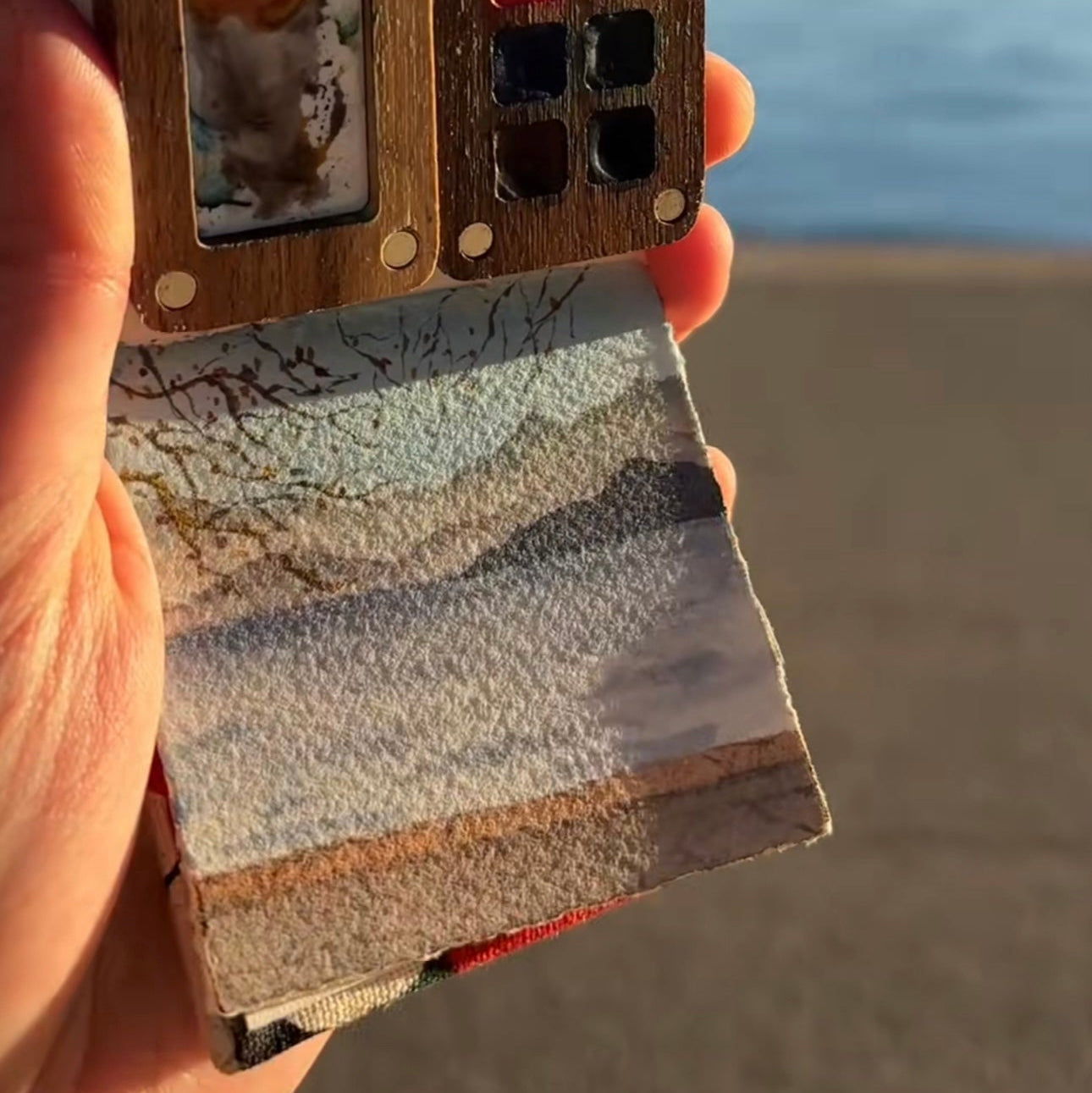 (Tobio Inspo) PocketArtist™ Watercolor Set – 8 Colors for Art & Travel