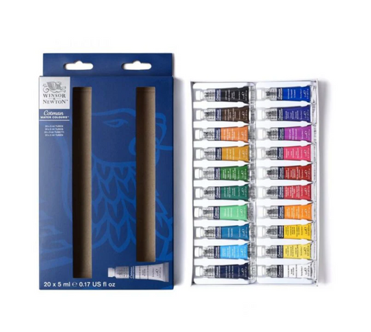 Winsor & Newton® Cotman - 20-Piece Watercolor Set