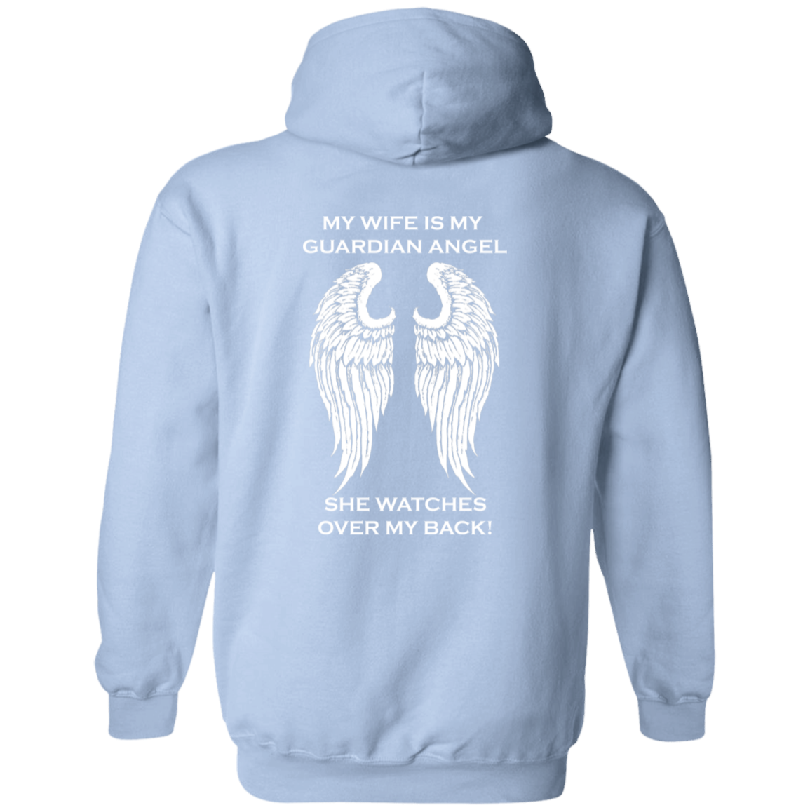 Wife Guardian Angel Hoodie - Custom