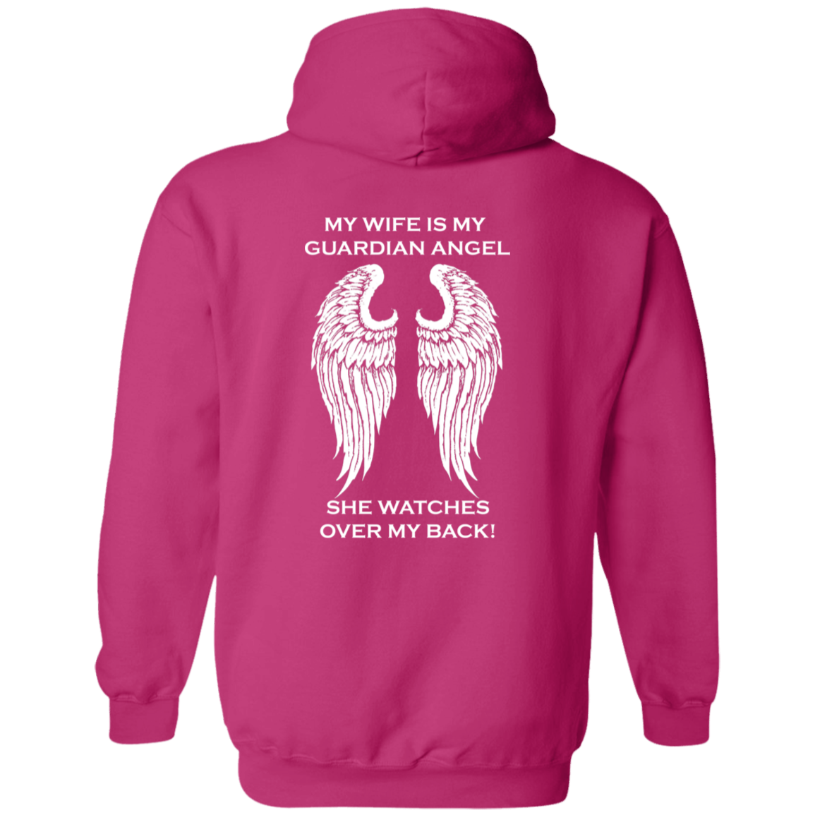 Wife Guardian Angel Hoodie - Custom