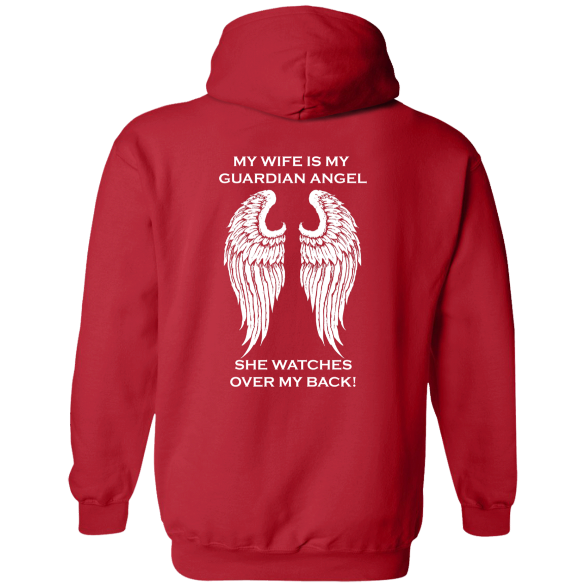 Wife Guardian Angel Hoodie - Custom