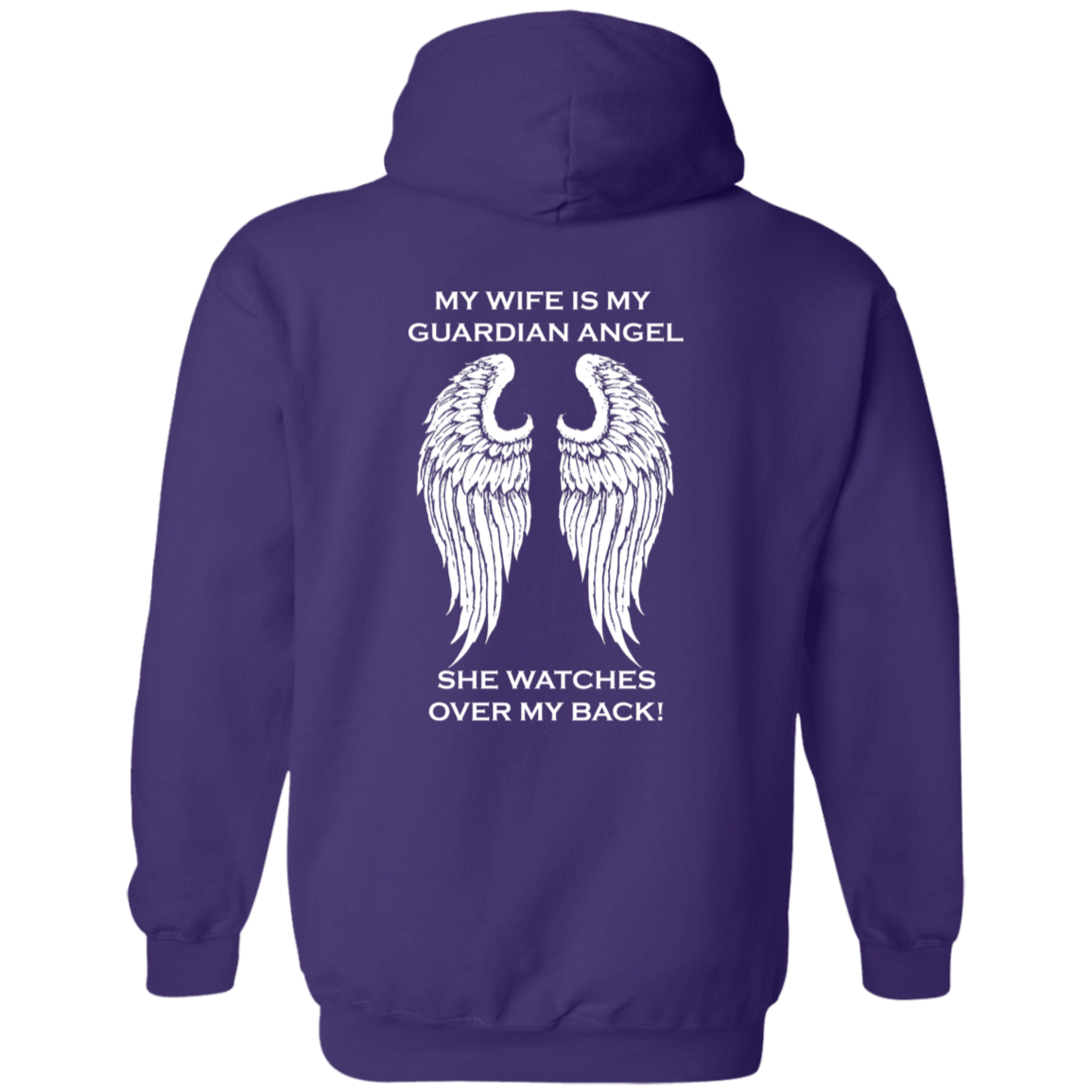 Wife Guardian Angel Hoodie - Custom