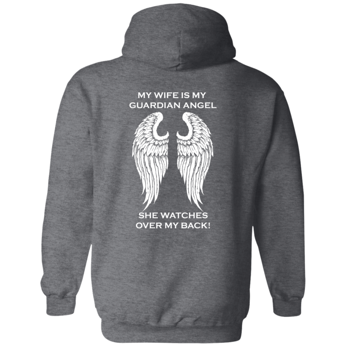 Wife Guardian Angel Hoodie - Custom