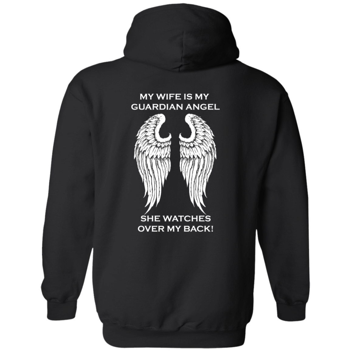 Wife Guardian Angel Hoodie - Custom