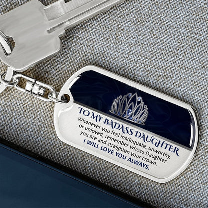 (ALMOST SOLD OUT) Keepsake for Daughter - Keychain - LIMITED QUANTITIES AVAILABLE - 4SZNS