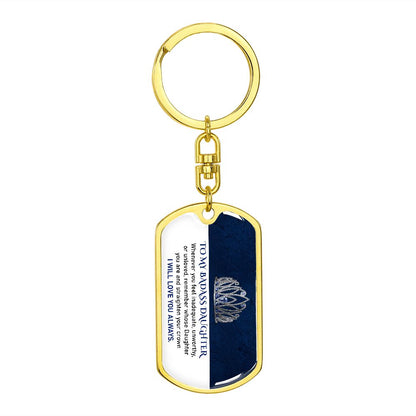 (ALMOST SOLD OUT) Keepsake for Daughter - Keychain - LIMITED QUANTITIES AVAILABLE - 4SZNS